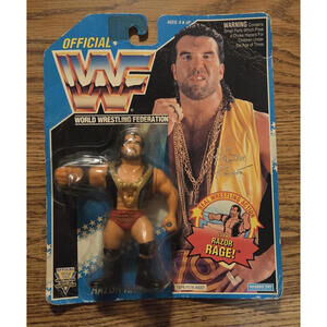 1994 WWF Hasbro "Razor Ramon" MOC Figure Red Tights Sealed on Blue Card VTG WWE
